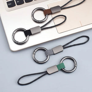 Leather Keychains Lanyard Keyring Car Key Holder Auto Keyring Accessories