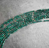 Malachite Heart Chakra Bracelet, Adjustable Bracelet