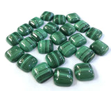Malachite Cushion Gemstone Loose Bead For Jewelry Making - 10pcs/Lot