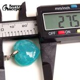 Amazonite Quartz Crystal Beads Pendant Necklace for Woman Man