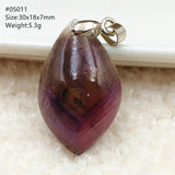 Natural Auralite 23 Purple Red Pendant 30x18x7mm