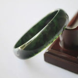 Natural Green Jade Bangle Bracelet Charm Amulet for Women Men