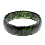 Natural Green Jade Bangles Bracelets Chinese Hand-Carved Charm Jewelry