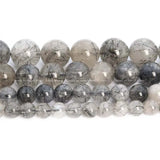 Rutilated Quartz Round Beads for Jewelry Making
