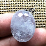 Aquamarine Beads Necklace Clear Crystal Luck Stone AAAAA