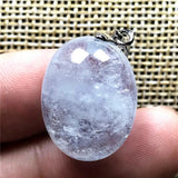Aquamarine Beads Necklace Clear Crystal Luck Stone AAAAA