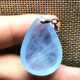 Aquamarine Pendant Jewelry For Women 28x20x7mm Oval Beads