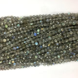 Natural Labr. Hand Cut Facet Flat Coin Small Beads Necklaces or Bracelets