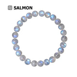 Moonstone Crystal Clear Round Beads Bracelet Healing Stone Women 6-10mm AAAAA