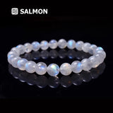 Moonstone Crystal Clear Round Beads Bracelet Healing Stone Women 6-10mm AAAAA