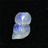 Moonstone Fox Pendant 13x8mm Beads Healing Luck Stone Jewelry
