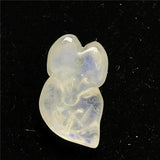 Moonstone Fox Pendant 13x8mm Beads Healing Luck Stone Jewelry