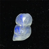 Moonstone Fox Pendant 13x8mm Beads Healing Luck Stone Jewelry
