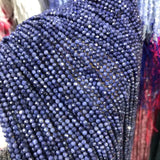 Natural Sapphires Beads 2.5mm Round Faceted Loose Beads DIY Jewelry