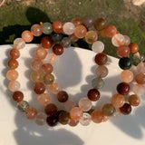 Natural Brazil Rutilated Quartz Bracelet Women's Gemstone Jewelry