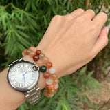 Natural Brazil Rutilated Quartz Bracelet Women's Gemstone Jewelry