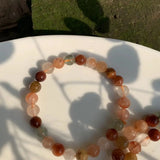 Natural Brazil Rutilated Quartz Bracelet Women's Gemstone Jewelry