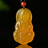 Natural Buddha Jade Pendant Chalcedony Amulet Charms