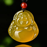 Natural Buddha Jade Pendant Chalcedony Amulet Charms