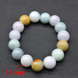 Natural Burma Jade Bracelet Men Women Beaded Amulet Bracelets