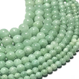 Natural Burma Jades Stone Beads 6-12MM Round Loose Jadeite Beads