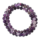Natural Cacoxenite Auralite 23 Purple Rutilated Quartz Bracelet