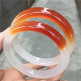 Chalcedony Red Bangle Bracelet Charm Jewellery Lucky Amulet for Her