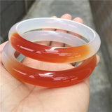 Chalcedony Red Bangle Bracelet Charm Jewellery Lucky Amulet for Her