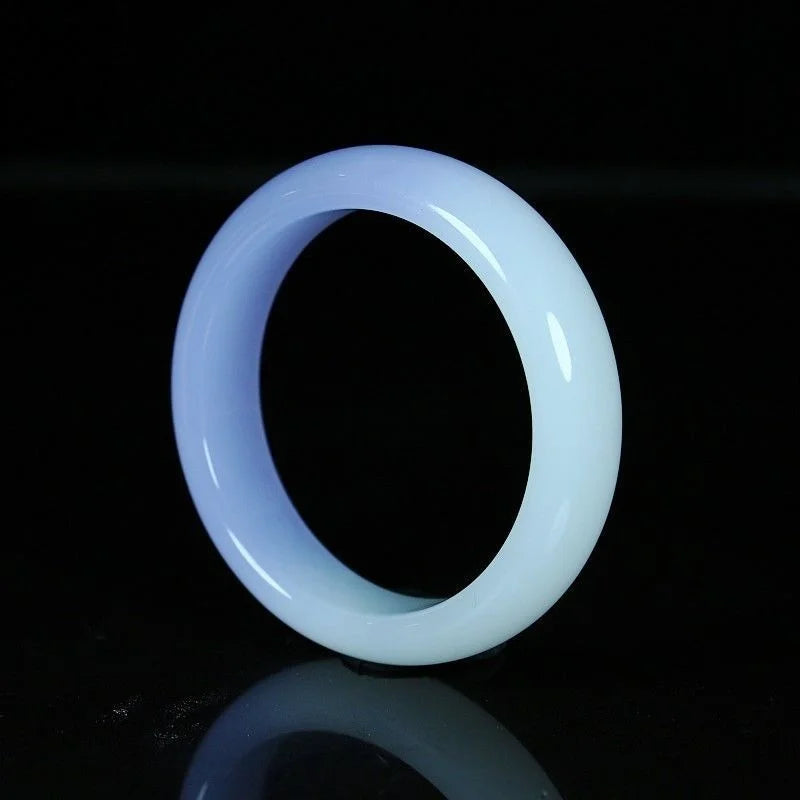 Natural Jade Bangle Bracelet Chinese Jewelry Jadeite Carved Charm