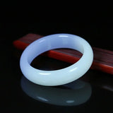 Natural Jade Bangle Bracelet Chinese Jewelry Jadeite Carved Charm