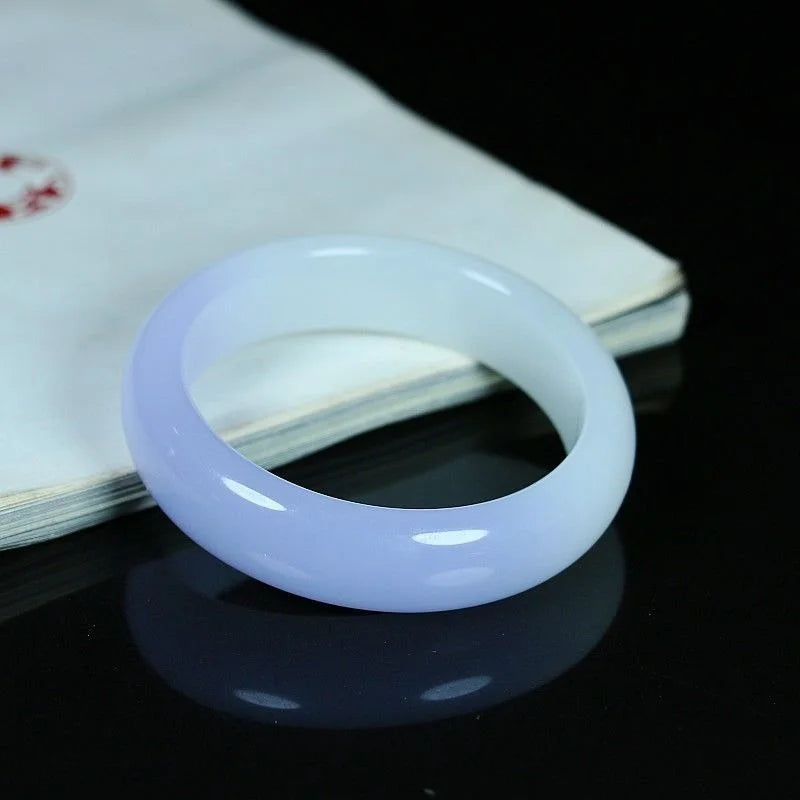 Natural Jade Bangle Bracelet Chinese Jewelry Jadeite Carved Charm