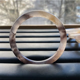 Natural Jade Round Bangle Bracelet Chinese Jadeite Carved Jewelry