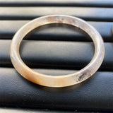 Natural Jade Round Bangle Bracelet Chinese Jadeite Carved Jewelry