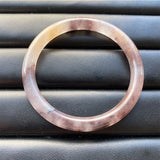 Natural Jade Round Bangle Bracelet Chinese Jadeite Carved Jewelry