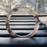 Natural Jade Round Bangle Bracelet Chinese Jadeite Carved Jewelry
