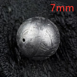 Gibeon Iron Meteorite Moldavite Bead 925 Silver 8mm