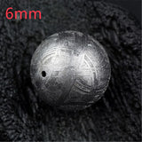 Gibeon Iron Meteorite Moldavite Silver Beads 6mm-12mm