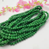 Green 8-10mm Jadeite Beads Necklace Charm Jewelry for Women Men