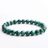 Green Emerald Crystal Round Beads Bracelet 7-10mm Gemstone Women Stone AAAAA