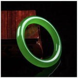 Natural Green Jade Bangle Bracelet Charm Jewellery for Women Her Men