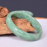 Natural Green Jade Bangle Bracelet Hand-Carved Charm Jewelry Men Women Lucky