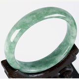 Natural Green Jade Bangle Bracelet Hand-Carved Charm Jewelry Men Women Lucky