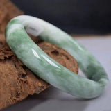 Natural Green Jade Bangle Bracelet Hand-Carved Charm Jewelry Men Women Lucky