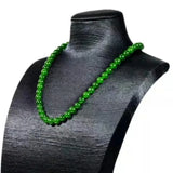 Natural Green Jade Beaded Necklace Women Charms Jewellery