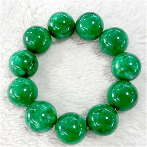 Green Jade Bracelet Men Women Burma Emerald Bangle Jades Stone Amulet