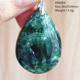 Natural Green Seraphinite Heart Pendant Gemstone Necklace AAAAA