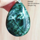 Natural Green Seraphinite Heart Pendant Gemstone Necklace AAAAA