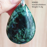 Natural Green Seraphinite Heart Pendant Gemstone Necklace AAAAA