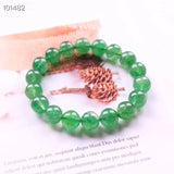 Green Strawberry Quartz Crystal Beads Bracelet 7-10mm