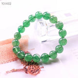 Green Strawberry Quartz Crystal Beads Bracelet 7-10mm